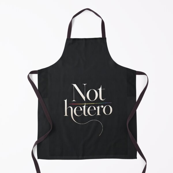 Item preview, Not Hetero Minimalist Elegant Print - LGBTQ+ Pride Serif Typography Design designed and sold by ZhivanCrimson.