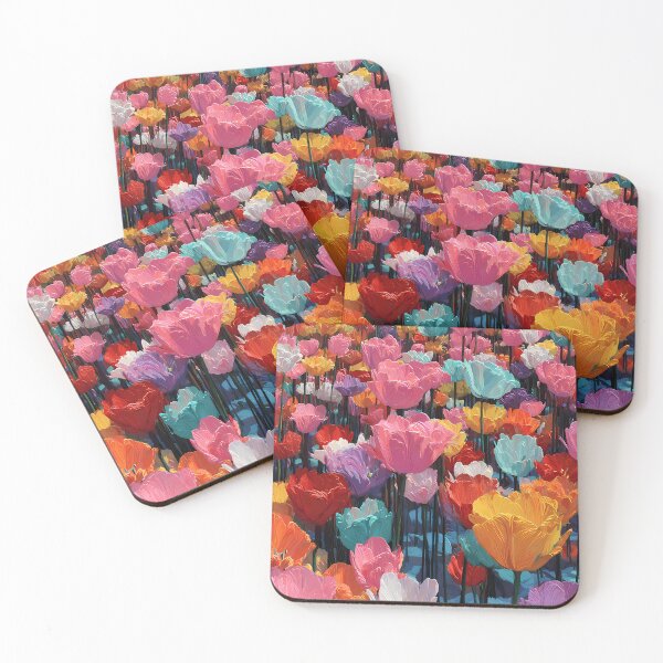 Item preview, Tulips Impressionist Painting Vibrant Garden Artwork designed and sold by AutoPopStudio.