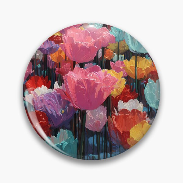 Item preview, Tulips Impressionist Painting Vibrant Garden Artwork designed and sold by AutoPopStudio.