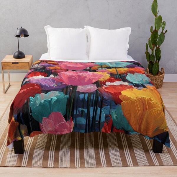 Item preview, Tulips Impressionist Painting Vibrant Garden Artwork designed and sold by AutoPopStudio.