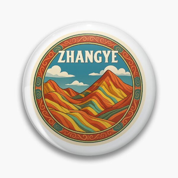 Item preview, Rainbow Mountains China Sticker Domain tag: Travel designed and sold by Imaginarium of Chaos falcon88 .