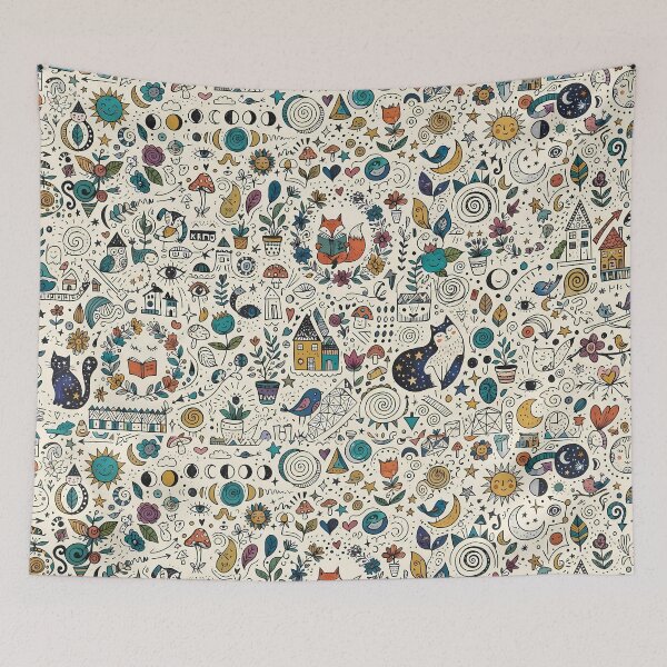 Item preview, 1 Cute Hand Drawn Doodle Seamless Pattern Collection designed and sold by ART ATTACK ZONE.