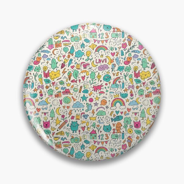 Item preview, 2 Cute Hand Drawn Doodle Seamless Pattern Collection designed and sold by ART ATTACK ZONE.