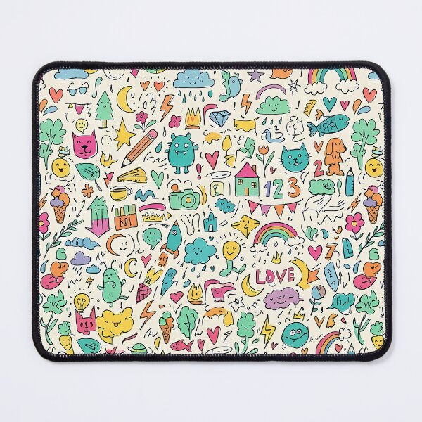 Item preview, 2 Cute Hand Drawn Doodle Seamless Pattern Collection designed and sold by ART ATTACK ZONE.