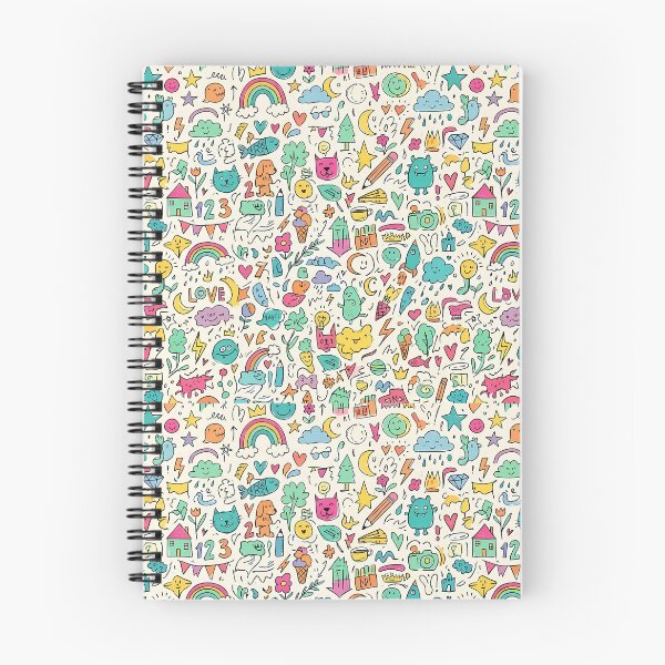 Item preview, 2 Cute Hand Drawn Doodle Seamless Pattern Collection designed and sold by ART ATTACK ZONE.