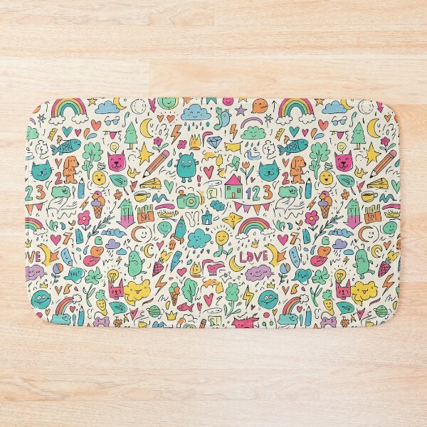Item preview, 2 Cute Hand Drawn Doodle Seamless Pattern Collection designed and sold by ART ATTACK ZONE.