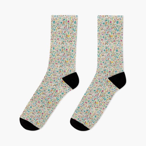 Item preview, 2 Cute Hand Drawn Doodle Seamless Pattern Collection designed and sold by ART ATTACK ZONE.