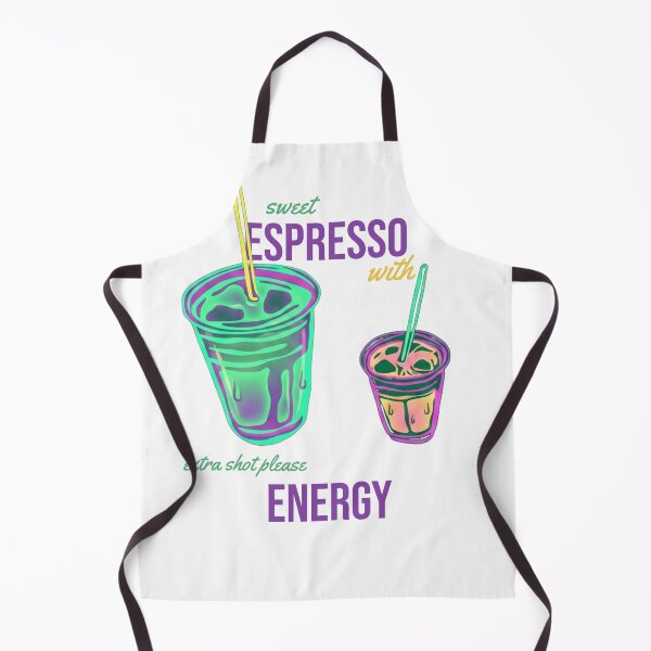 Item preview, Sweet Espresso And Pure Energy Vintage Barista Shirt designed and sold by Life&Art.