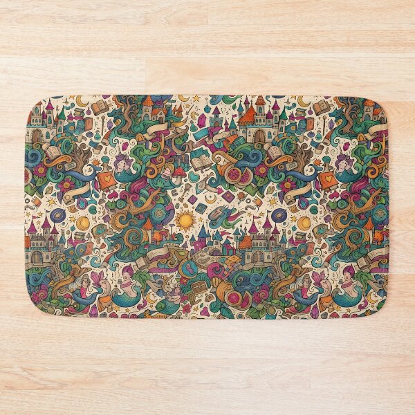 Item preview, 4 Cute Hand Drawn Doodle Seamless Pattern Collection designed and sold by ART ATTACK ZONE.