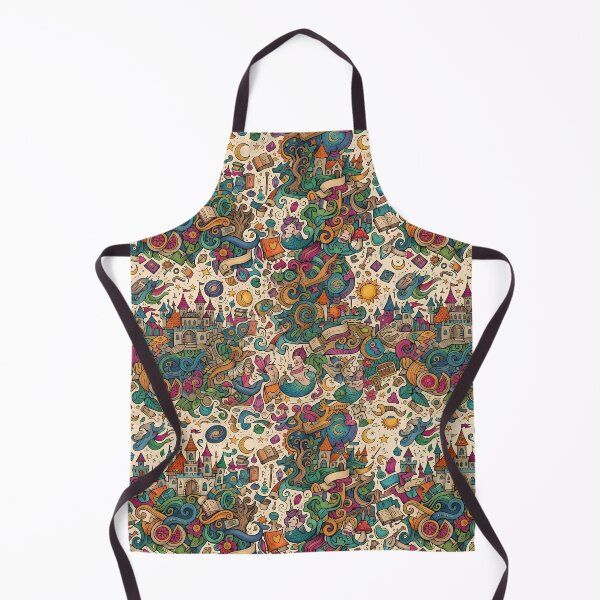Item preview, 4 Cute Hand Drawn Doodle Seamless Pattern Collection designed and sold by ART ATTACK ZONE.