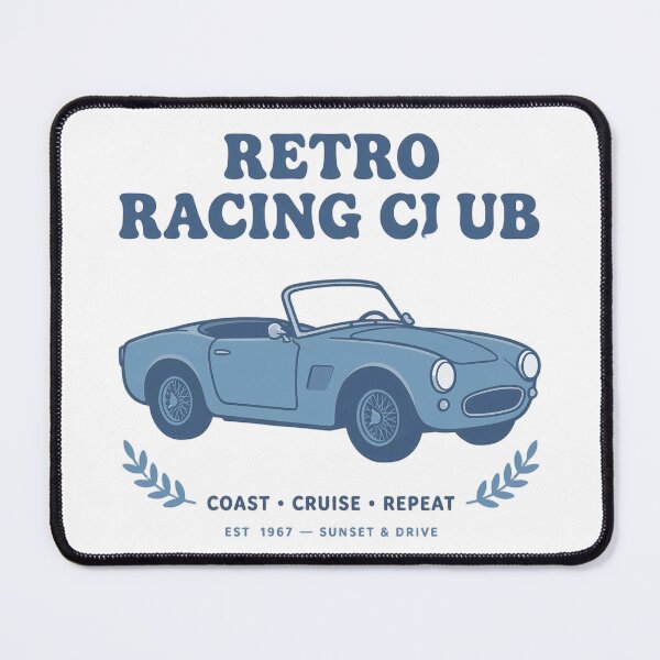 Item preview, Retro Racing Club Coast Cruise Repeat designed and sold by mochiMooco.