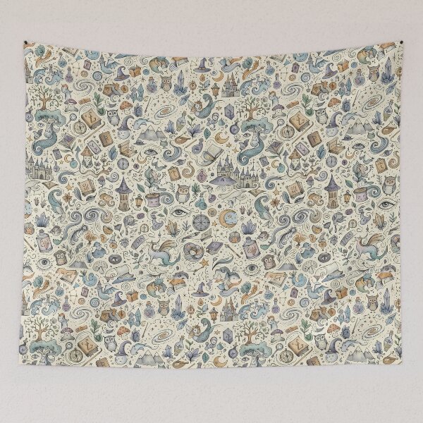 Item preview, 5 Cute Hand Drawn Doodle Seamless Pattern Collection designed and sold by ART ATTACK ZONE.