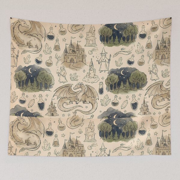 Item preview, 6 Cute Hand Drawn Doodle Seamless Pattern Collection designed and sold by ART ATTACK ZONE.