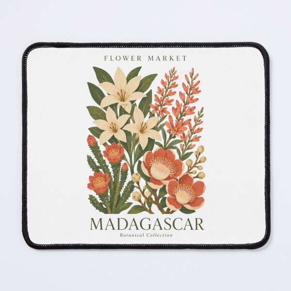 Item preview, Madagascar - Flower Market - Botanical Collection designed and sold by Sketch-Shack.