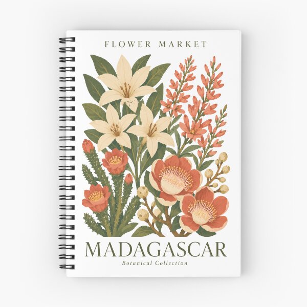 Item preview, Madagascar - Flower Market - Botanical Collection designed and sold by Sketch-Shack.