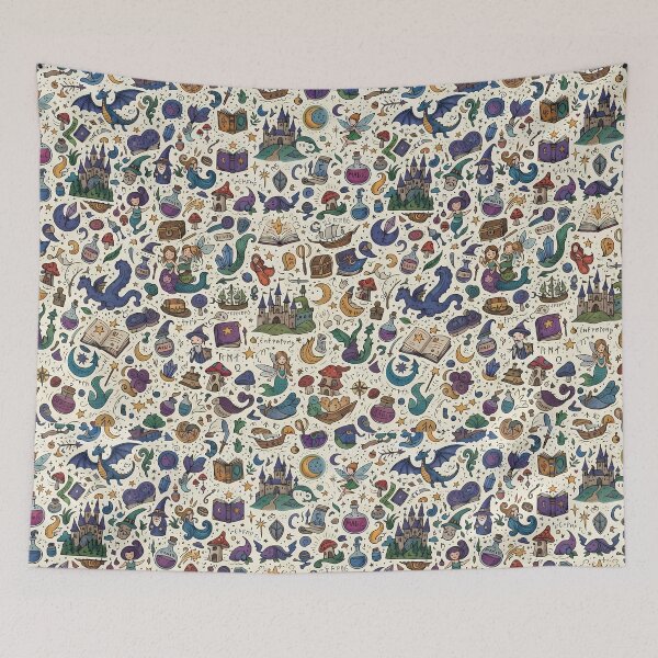 Item preview, 7 Cute Hand Drawn Doodle Seamless Pattern Collection designed and sold by ART ATTACK ZONE.