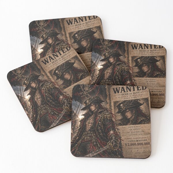 Item preview, Captain Kael The Marked — Posed Wanted Poster | Black Mark Crew designed and sold by Boomaroo.