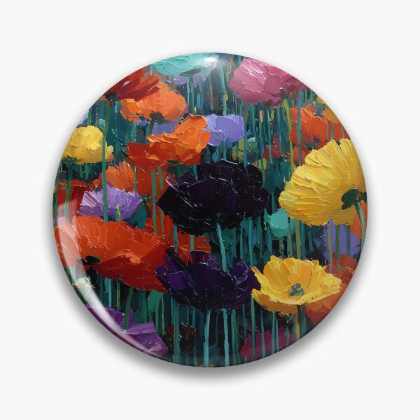 Item preview, Tulips Abstract Floral Art Modern Flower Painting designed and sold by AutoPopStudio.