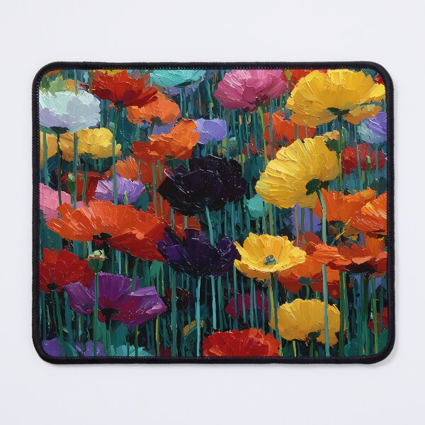 Item preview, Tulips Abstract Floral Art Modern Flower Painting designed and sold by AutoPopStudio.