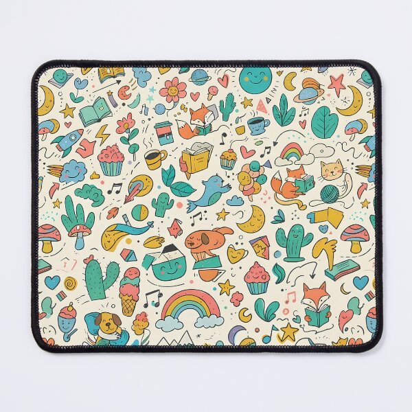 Item preview, 9 Cute Hand Drawn Doodle Seamless Pattern Collection designed and sold by ART ATTACK ZONE.