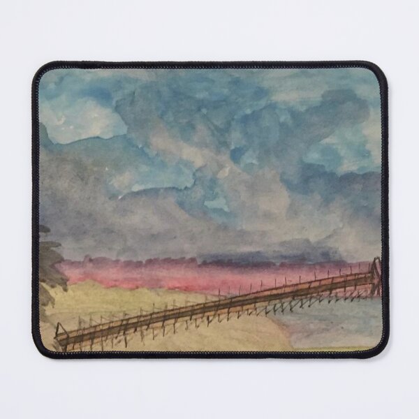 Item preview, Stormy Sunset Pier – Coastal Watercolor designed and sold by BirdandaBrush.