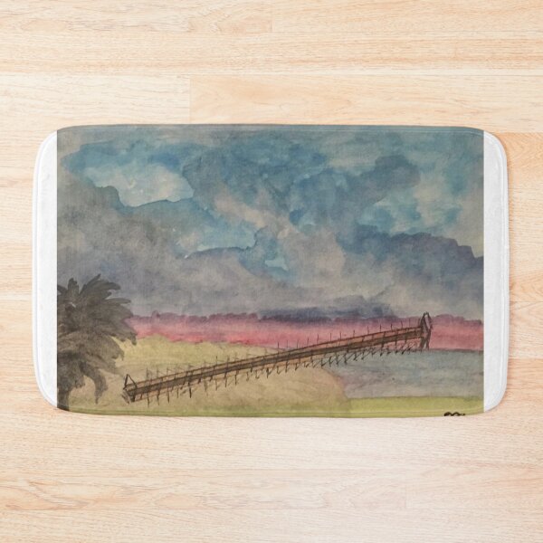 Item preview, Stormy Sunset Pier – Coastal Watercolor designed and sold by BirdandaBrush.