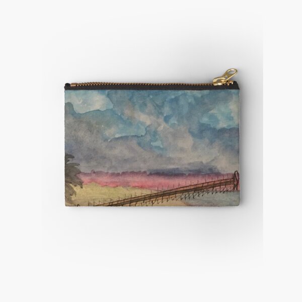 Item preview, Stormy Sunset Pier – Coastal Watercolor designed and sold by BirdandaBrush.