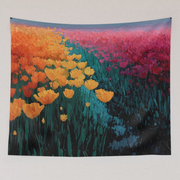 Item preview, Tulips Cottage Garden Painting Charming Floral Art designed and sold by AutoPopStudio.