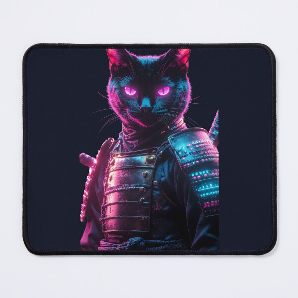 Item preview, Neon Cyberpunk Cat Samurai designed and sold by DukeNiko.