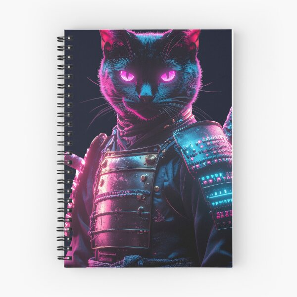 Item preview, Neon Cyberpunk Cat Samurai designed and sold by DukeNiko.
