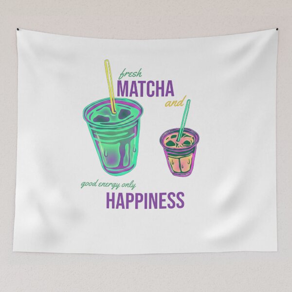 Item preview, Fresh Matcha And Pure Happiness Aesthetic Retro Tee designed and sold by Life&Art.