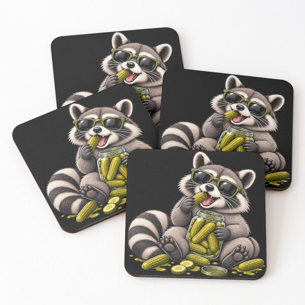 Item preview, Raccoon Eating Pickles – Funny Pickle Lover designed and sold by EnchantedOwl.