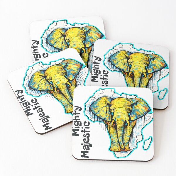 Item preview, Mighty & Majestic – Elephant Street Art designed and sold by SidneiSampaioStudio.