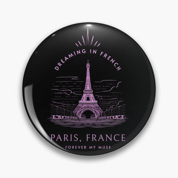 Item preview, Paris Dreaming in French – Front/Back Eiffel Tower Pink designed and sold by FaeryNuff.