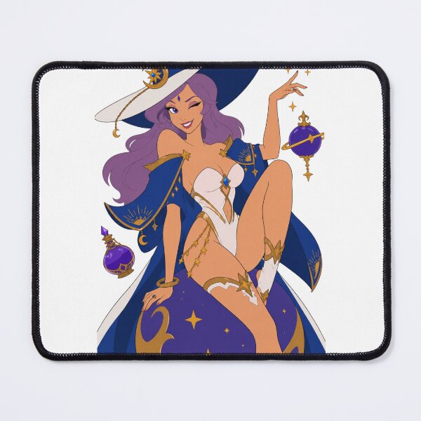 Item preview, Mystic Moon Witch – Retro Cartoon Pin Up designed and sold by  Hollow Moon Studios..