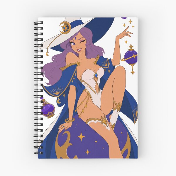 Item preview, Mystic Moon Witch – Retro Cartoon Pin Up designed and sold by  Hollow Moon Studios..