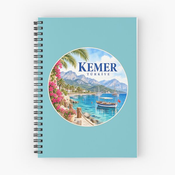 Item preview, Kemer Türkiye Mediterranean Coast Travel Watercolor designed and sold by GusiaTreasures.