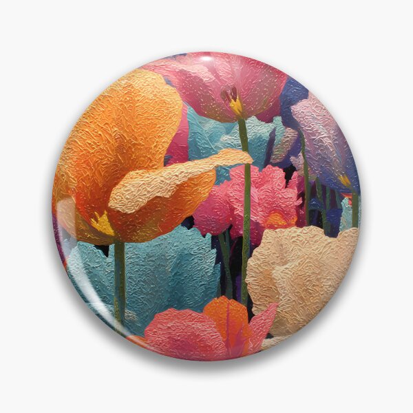 Item preview, Tulips Country Garden Artwork Rustic Flower Decor designed and sold by AutoPopStudio.