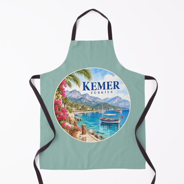 Item preview, Kemer Türkiye Mediterranean Coast Travel Watercolor designed and sold by GusiaTreasures.