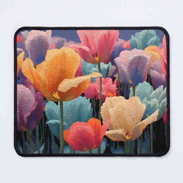 Item preview, Tulips Country Garden Artwork Rustic Flower Decor designed and sold by AutoPopStudio.