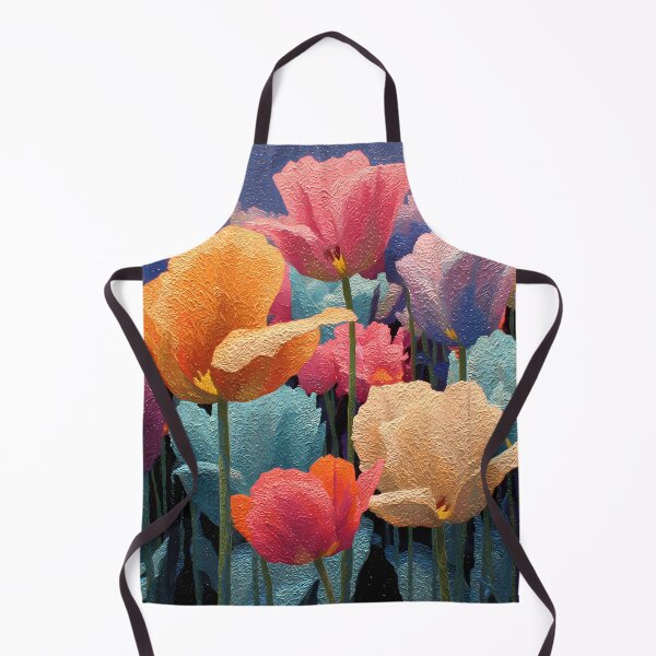 Item preview, Tulips Country Garden Artwork Rustic Flower Decor designed and sold by AutoPopStudio.