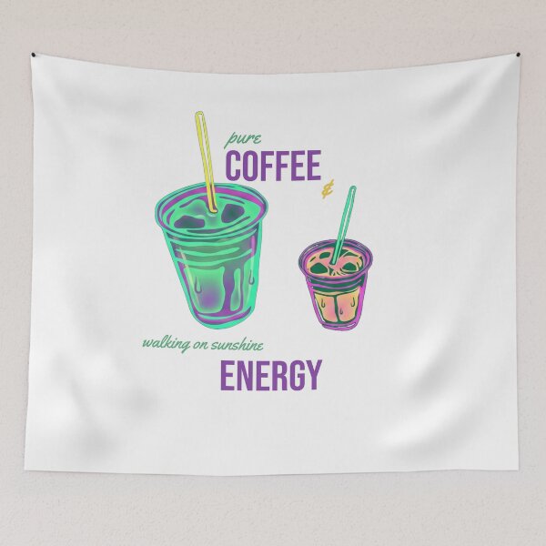 Item preview, Pure Coffee And High Energy Cute Aesthetic Shirt designed and sold by Life&Art.