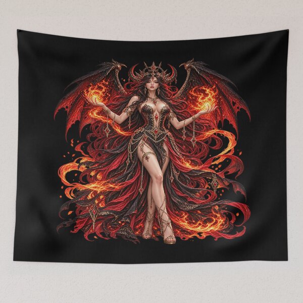 Item preview, Fire Goddess – Queen of Flame and Infernal Power designed and sold by TroviTutto.