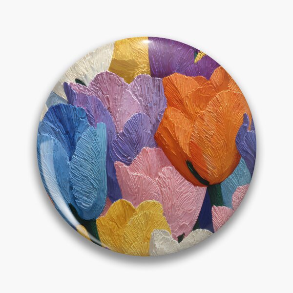 Item preview, Tulips Summer Flowers Colorful Botanical Painting designed and sold by AutoPopStudio.
