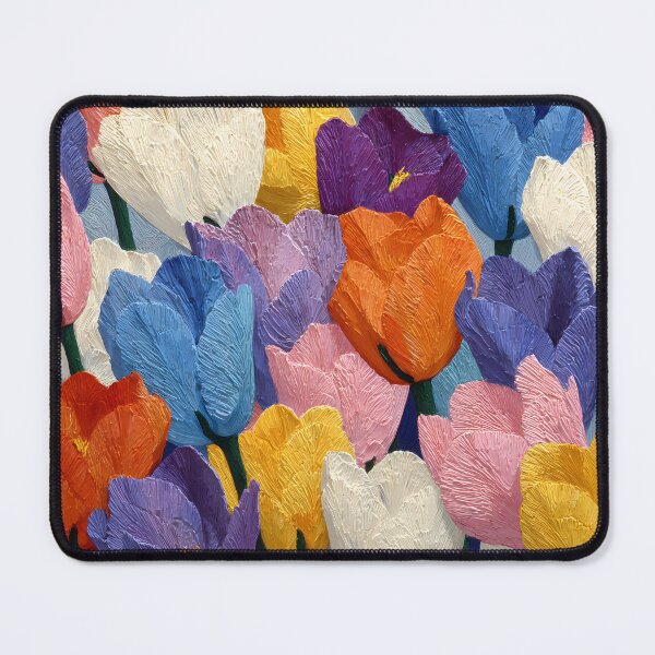 Item preview, Tulips Summer Flowers Colorful Botanical Painting designed and sold by AutoPopStudio.