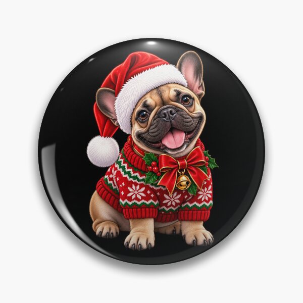 Item preview, Cute French Bulldog Ugly Christmas Sweater Festive Dog designed and sold by StaticEmpire.