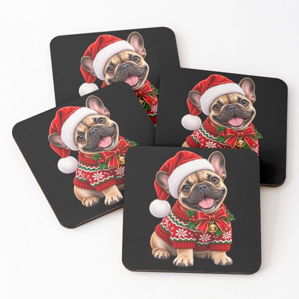 Item preview, Cute French Bulldog Ugly Christmas Sweater Festive Dog designed and sold by StaticEmpire.