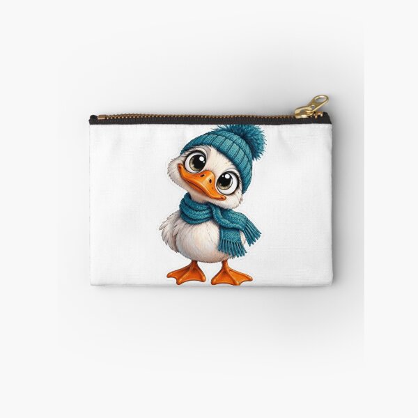 Item preview, Little Duck Wearing Winter Scarf and Beanie designed and sold by Snurly.