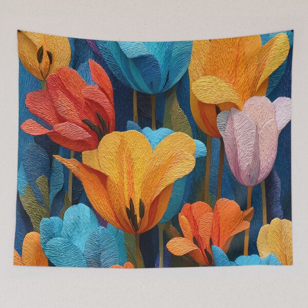 Item preview, Tulips Nature Art Beautiful Blooming Flower Design designed and sold by AutoPopStudio.