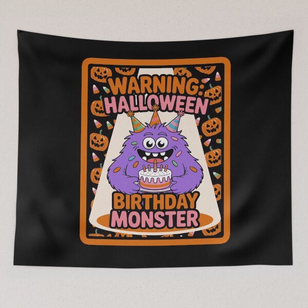 Item preview,  Happy Halloween Birthday with Monster designed and sold by Greenbaby.